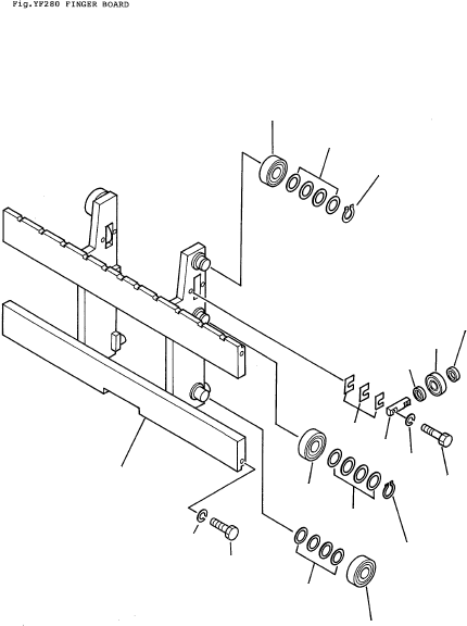 BOARD, FINGER (S) 3EB-M6-13100 KOMATSU