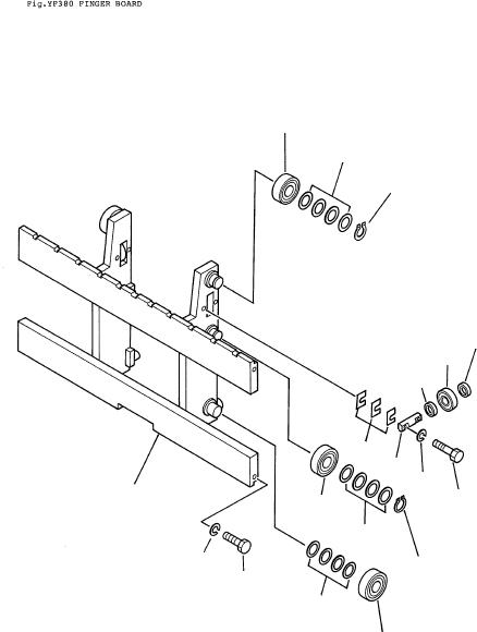 BOARD, FINGER 3EB-M2-13100 KOMATSU