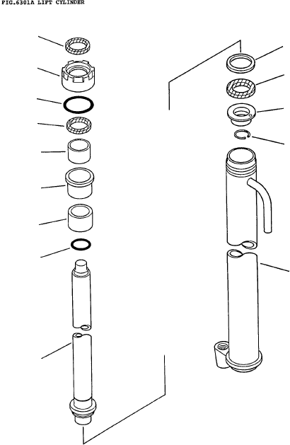 LIFT CYLINDER KIT (2.0, 2.5) 3EB-63-05010 KOMATSU