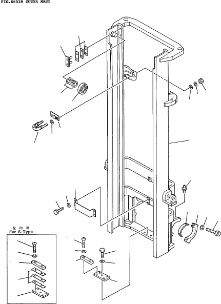 OUTER MAST (3.0M) 37B-7BB-1304 KOMATSU