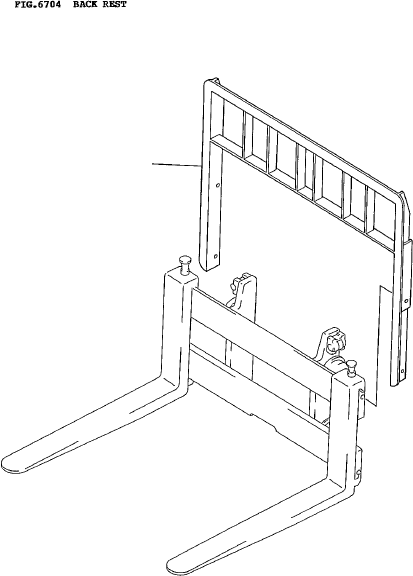 BACK REST (FG(D)20,25 PNEUMATIC) 34B-72-24310 KOMATSU