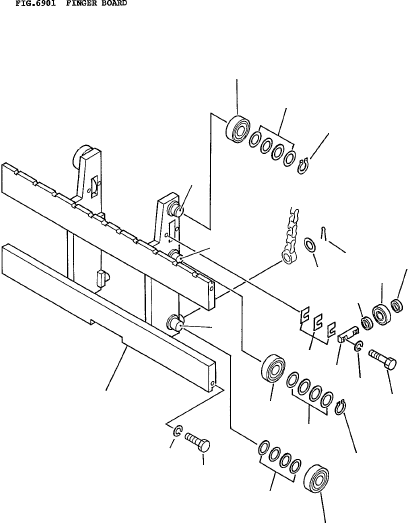 BOARD, FINGER 3EB-71-13103 KOMATSU