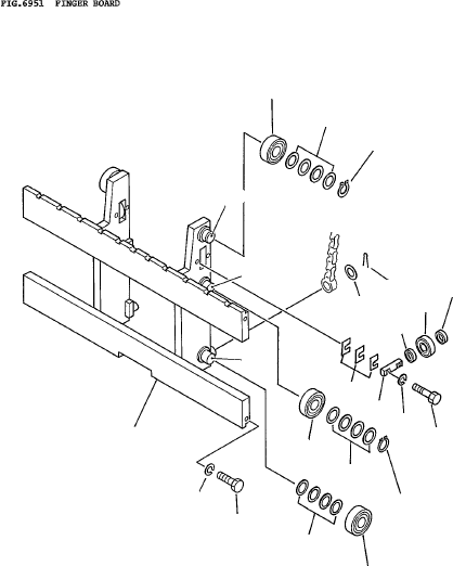 BOARD, FINGER 3EB-72-13102 KOMATSU