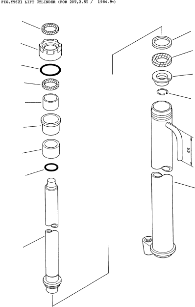 ROD, PISTON (4.5M) 37B-7AV-1611 KOMATSU