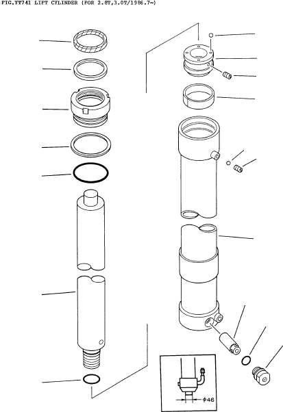 CYLINDER ASSY (5.0M) 37B-TBU-1352 KOMATSU