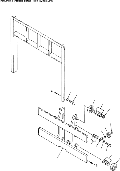 BOARD, FINGER 3EB-T2-13101 KOMATSU
