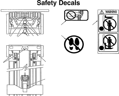 WARNING CC210580 KOMATSU