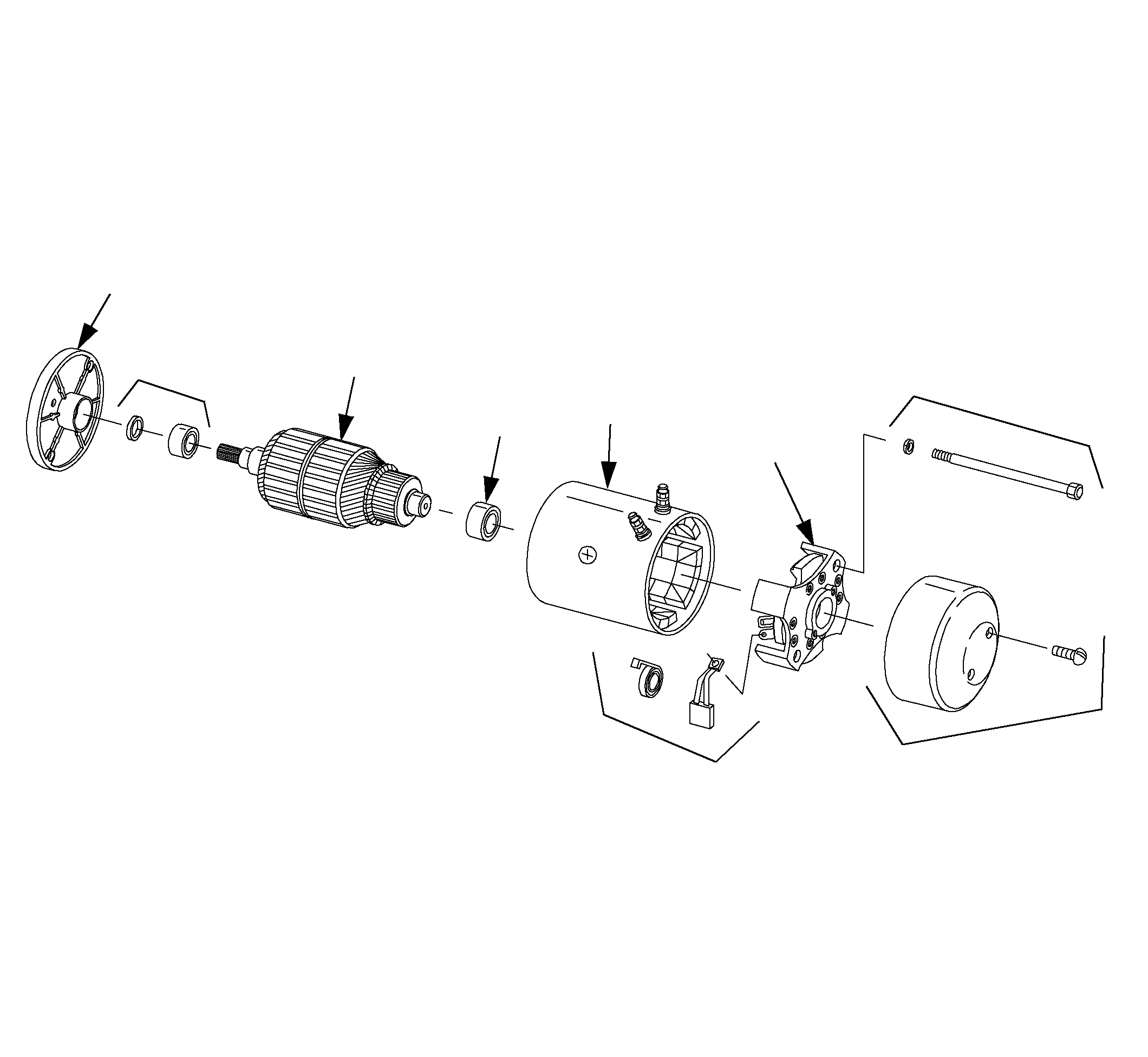 BEARING, COMMUTATOR END 301821-005 KOMATSU