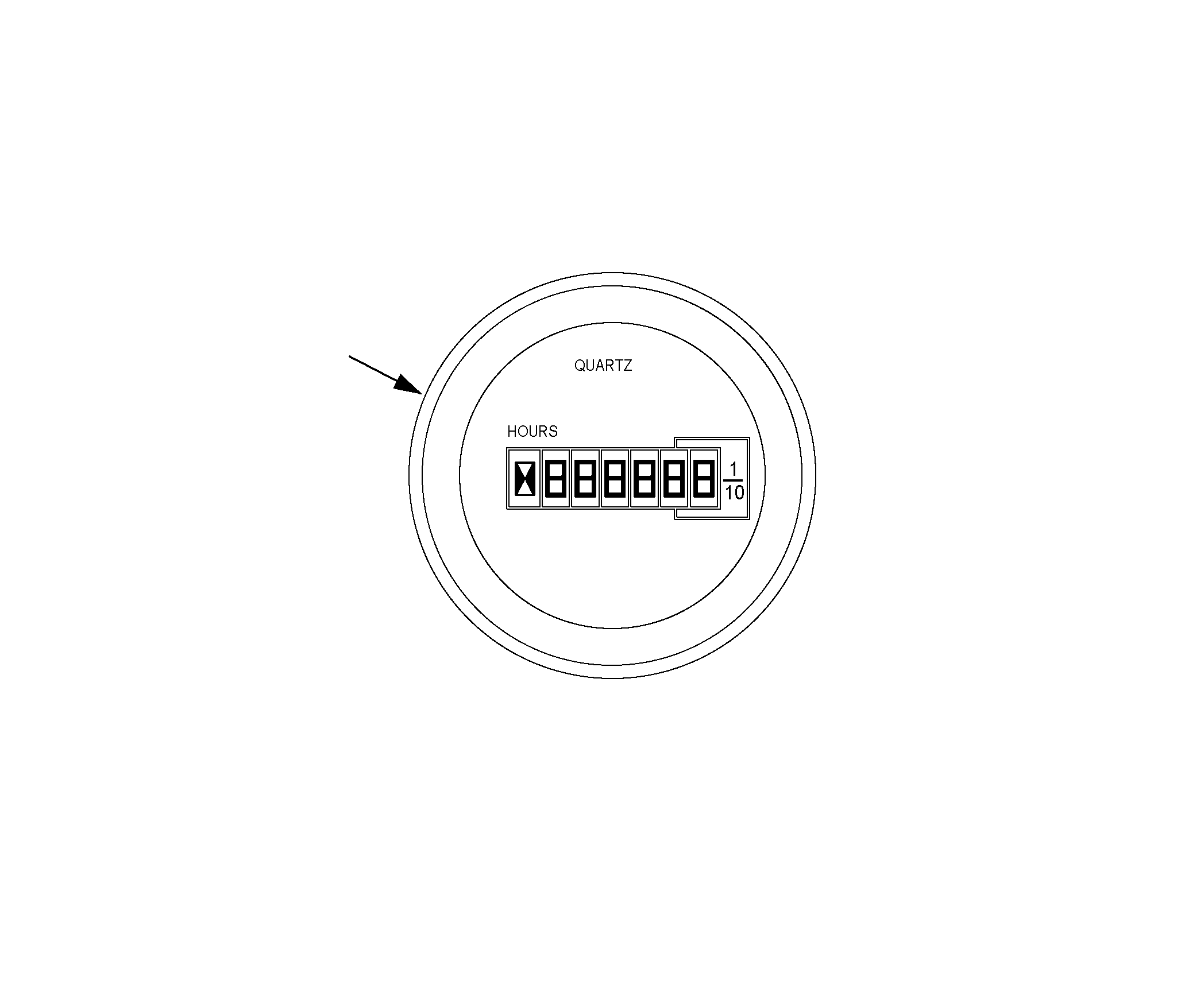 HOURMETER 302201-000 KOMATSU