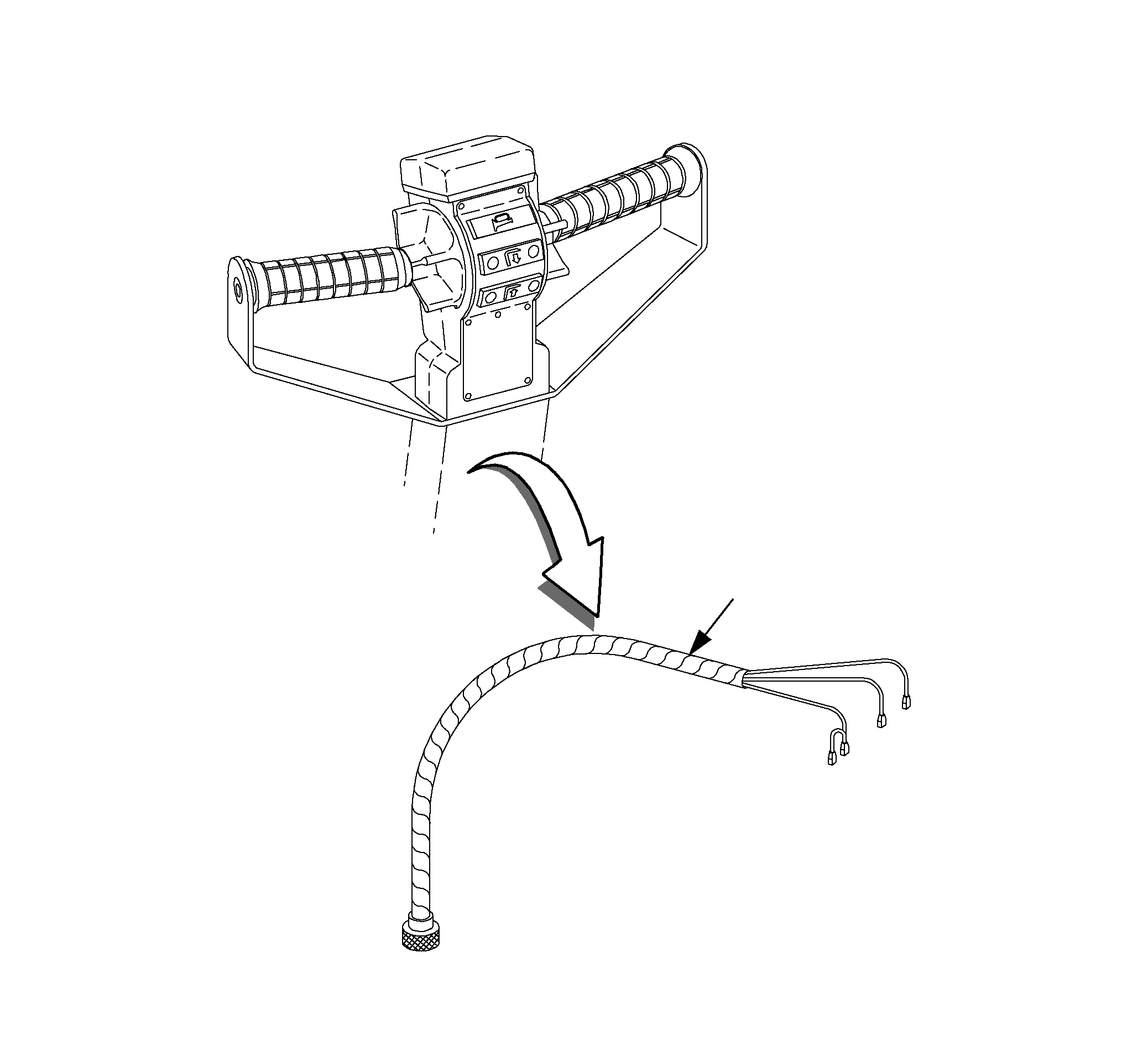 HARNESS, HAND RAIL 302343-000 KOMATSU