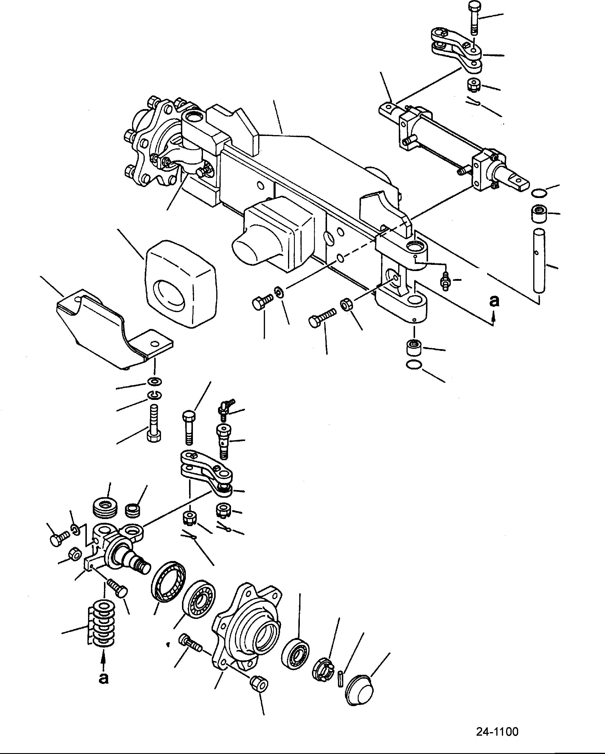 KNUCKLE, LH 3EA-24-A2240 KOMATSU