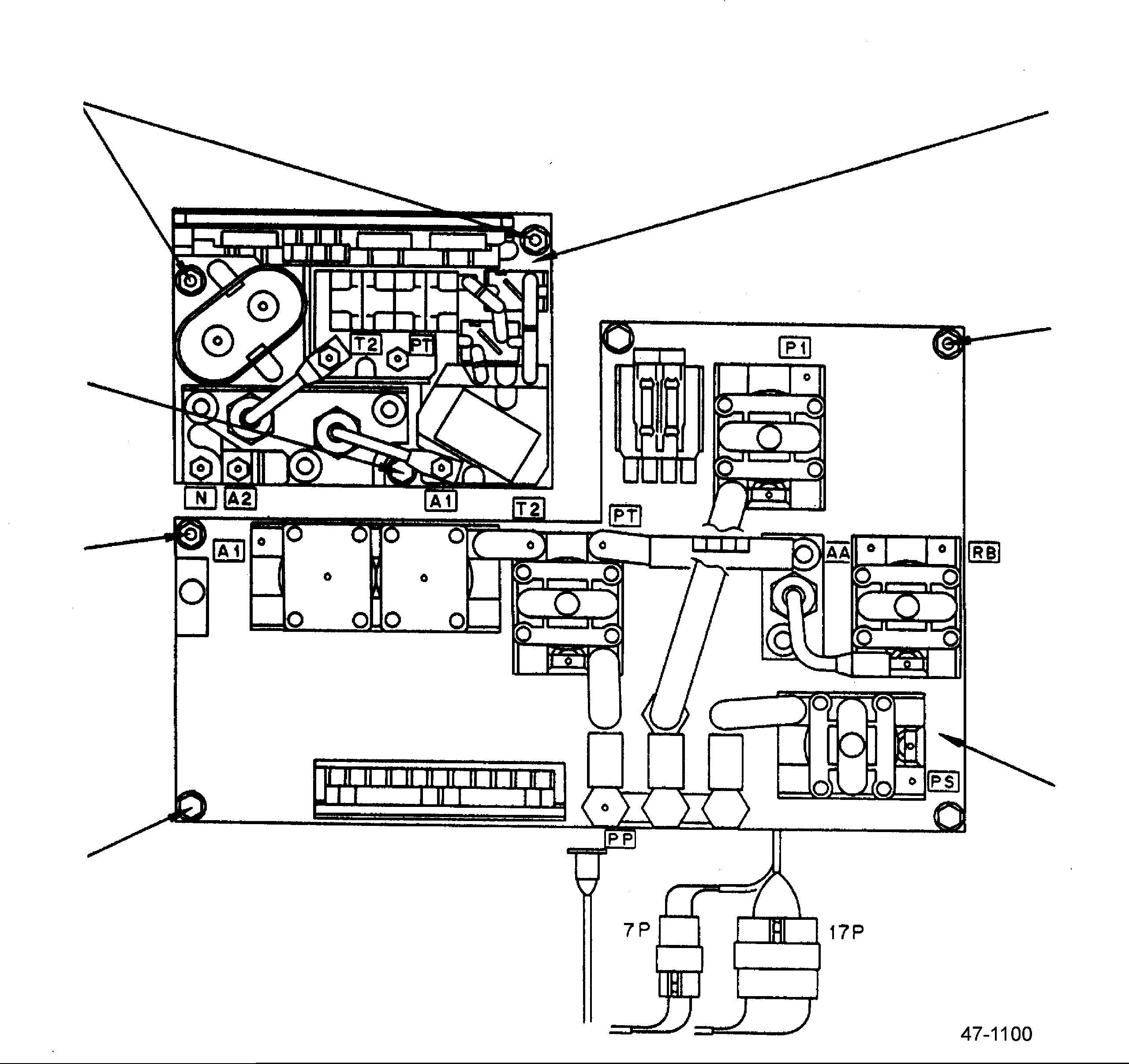 CONTACTOR PANEL ASSEMBLY 3BA-47-A4140 KOMATSU