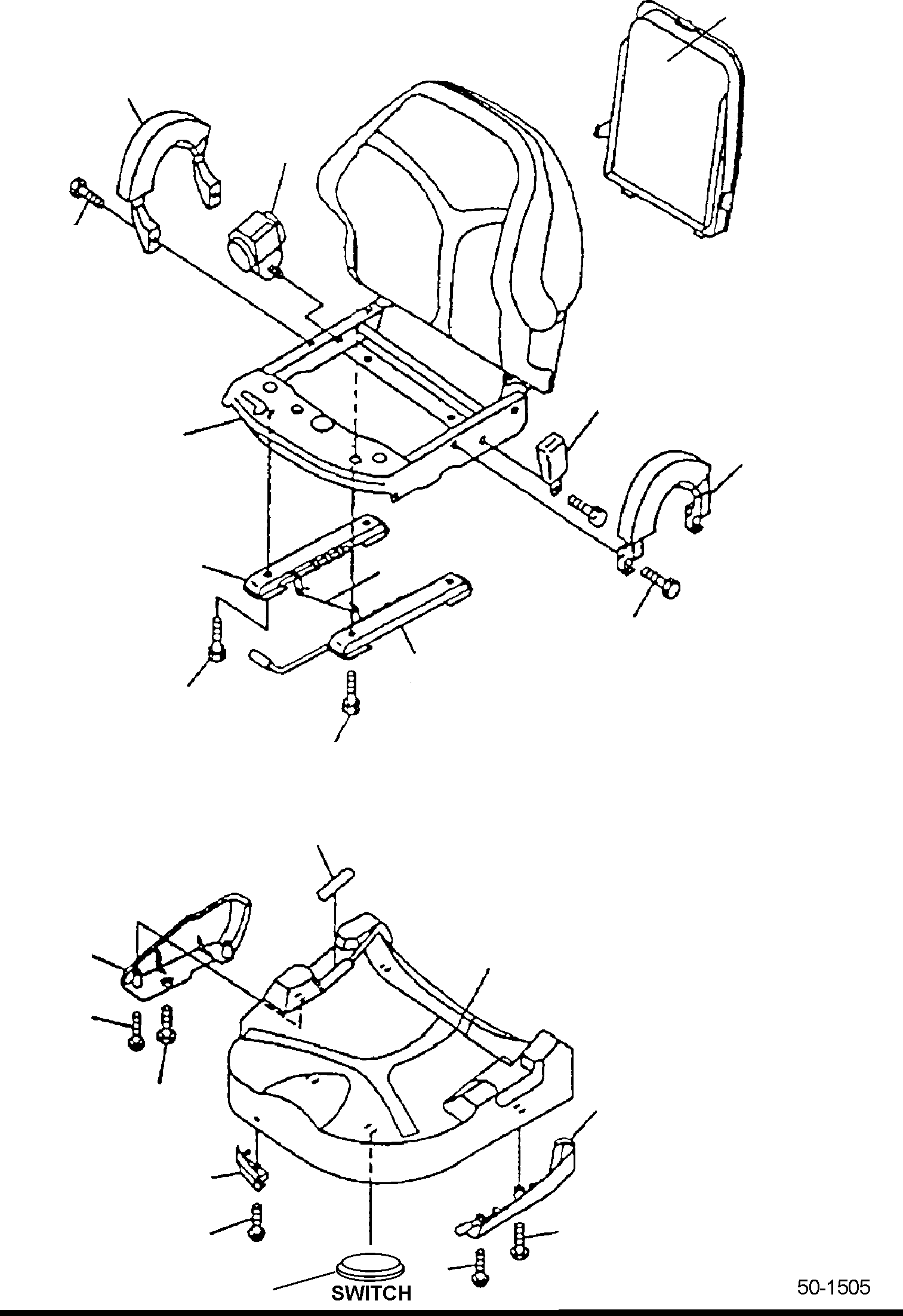 SWITCH, SEAT 3BB-50-48922 KOMATSU