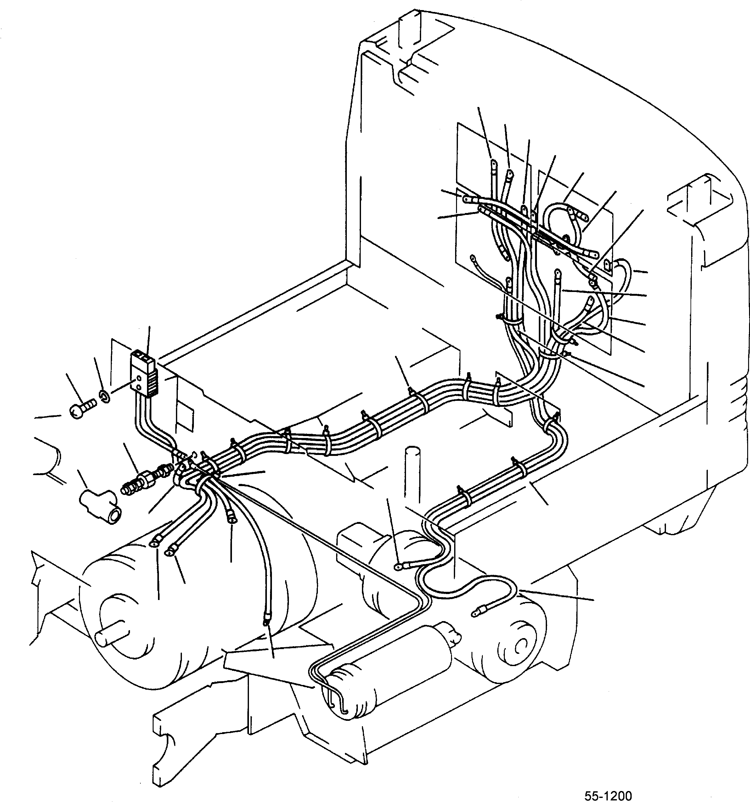 WIRE ASSY (A2-PB) 3BA-55-48520 KOMATSU