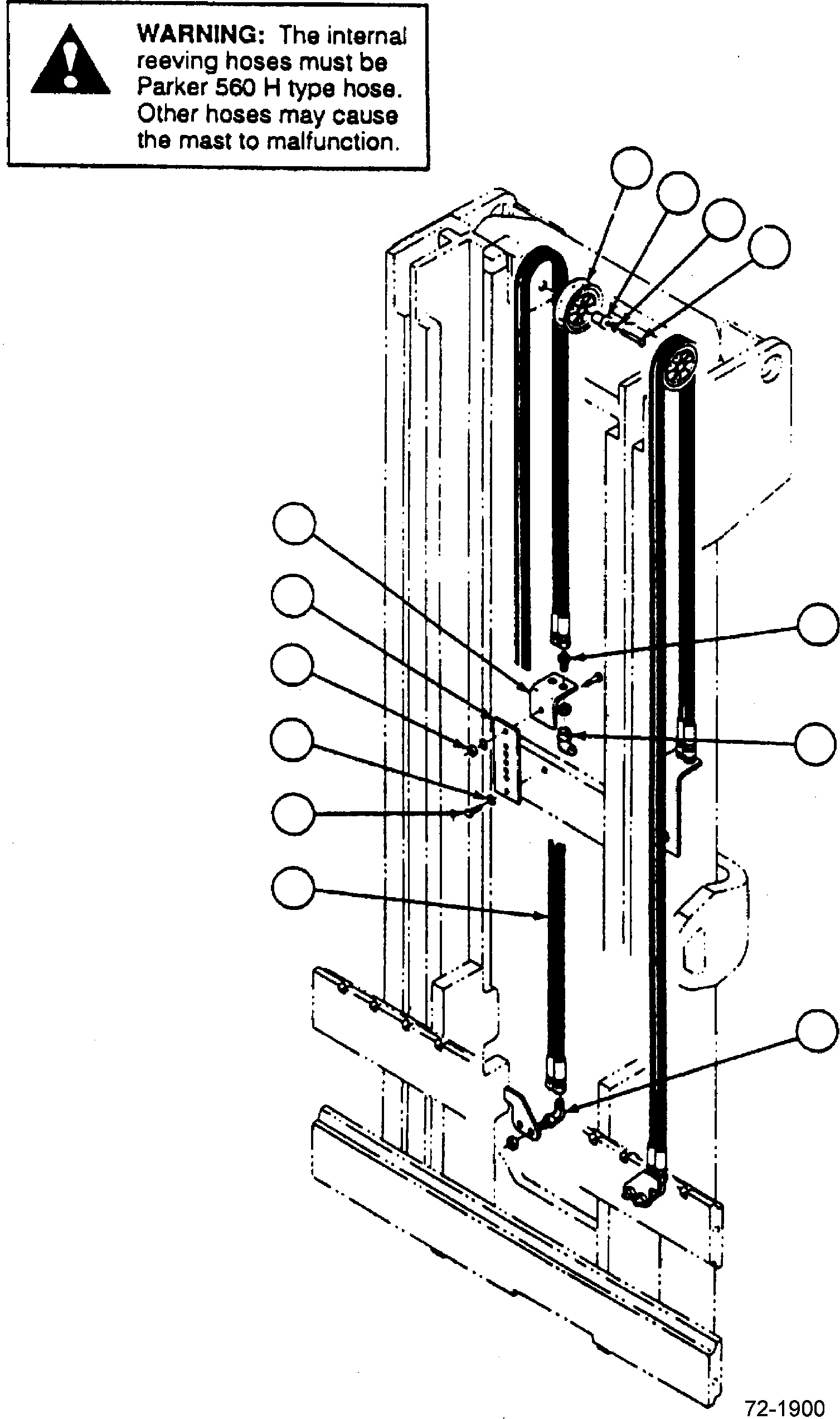 HOSE (RCHL 93) (GROUP # CC688760) CC3550-3326 KOMATSU