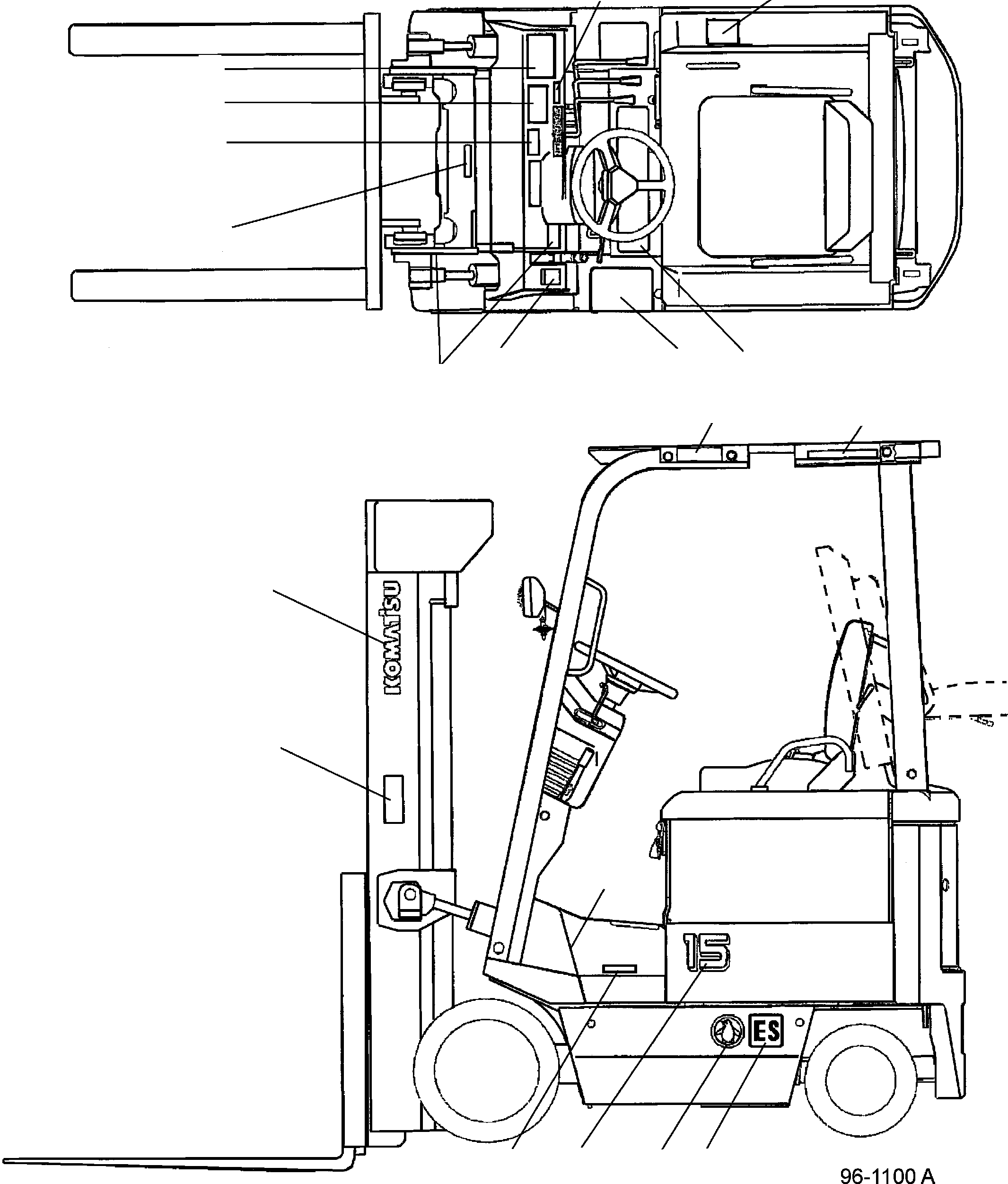 NAME PLATE, HYDRAULIC OIL 37A-2BS-1011 KOMATSU