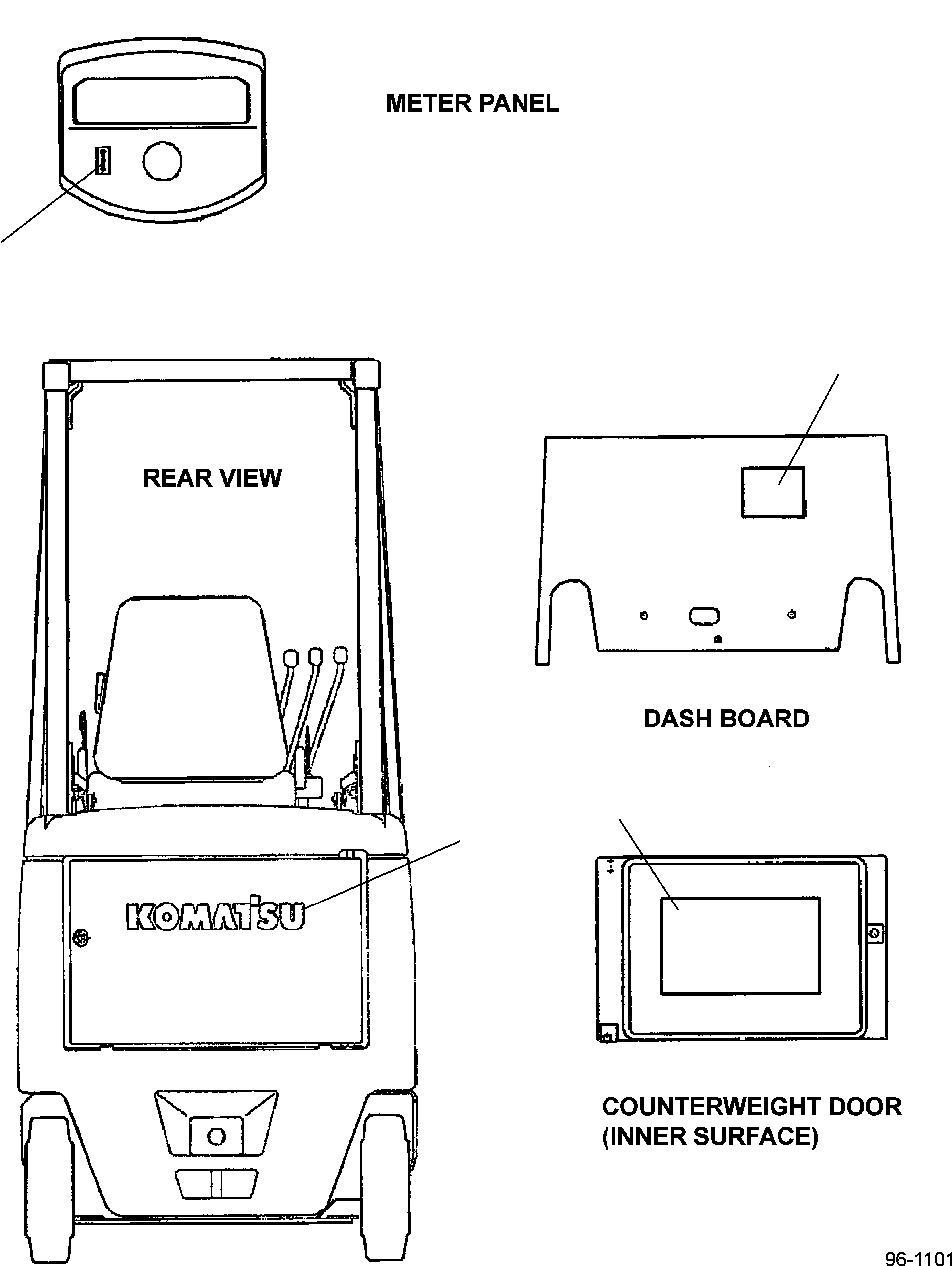 CIRCUIT DIAGRAM 3BA-96-A5410 KOMATSU