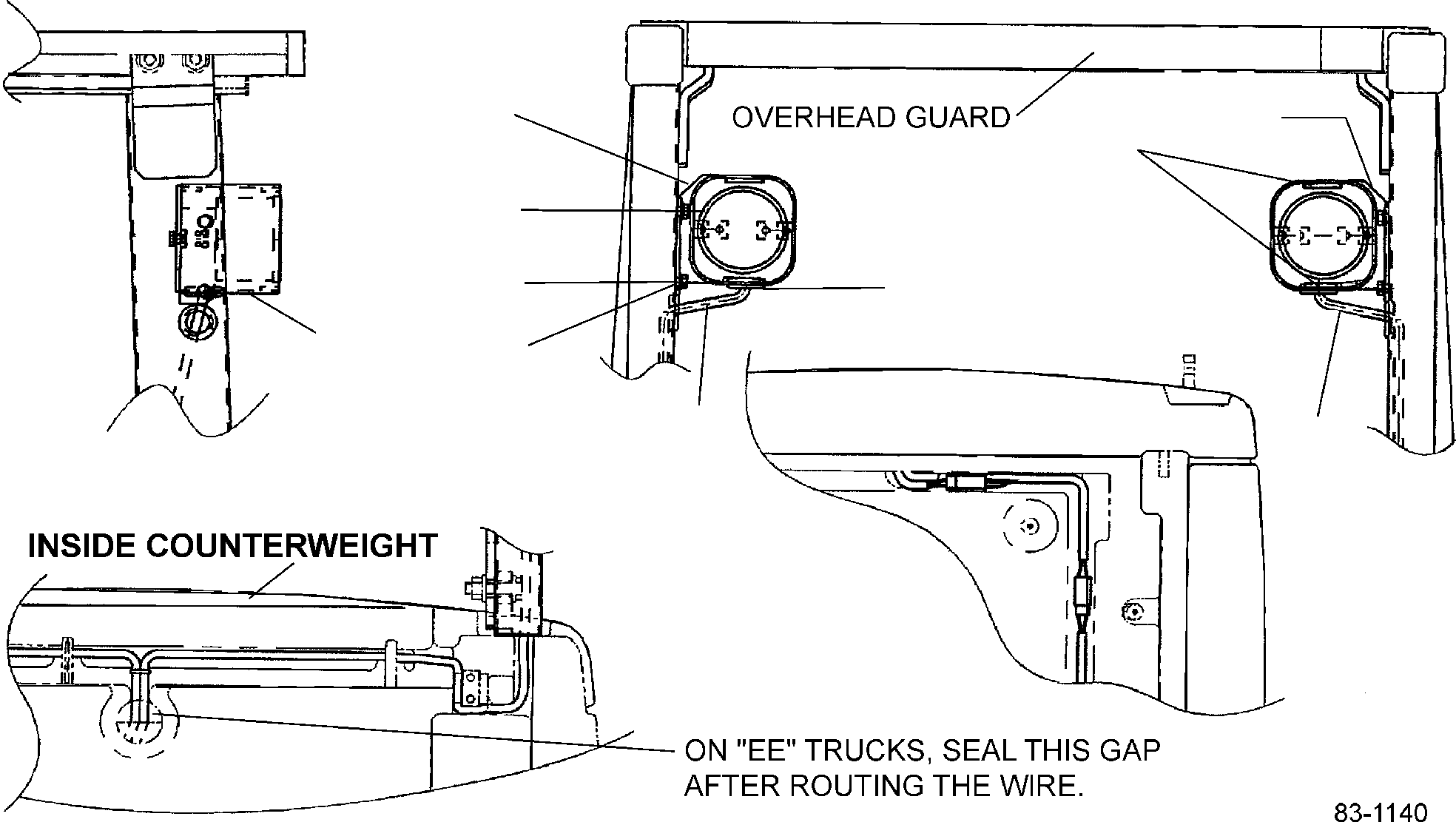HARNESS, REAR LIGHTS, EXT (OPTION) 3BB-55-A5620 KOMATSU