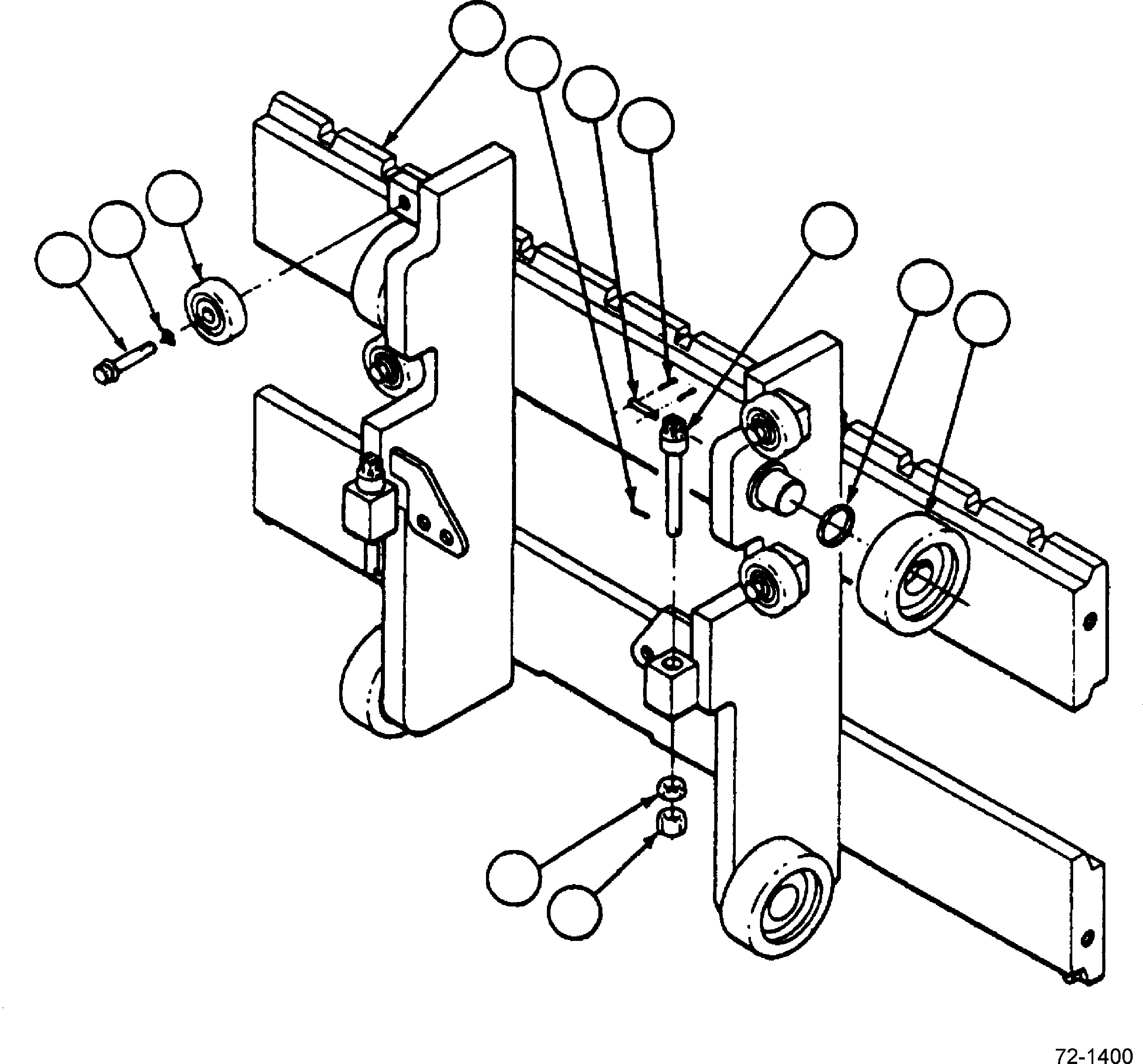 CARRIAGE, CLASS II - 31 IN. (787MM) CC684408 KOMATSU