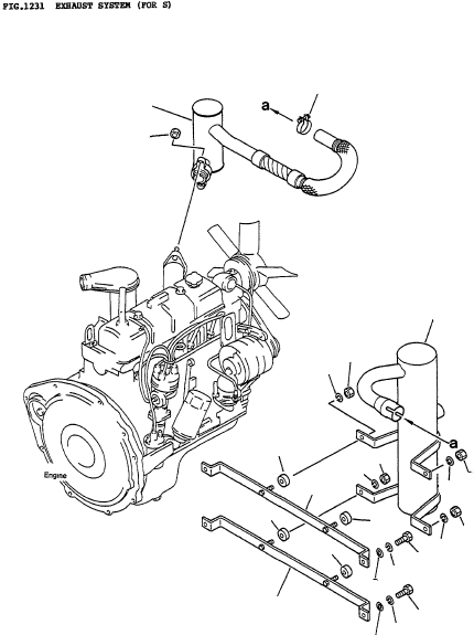 Глушитель 3EA-03-A2210 KOMATSU