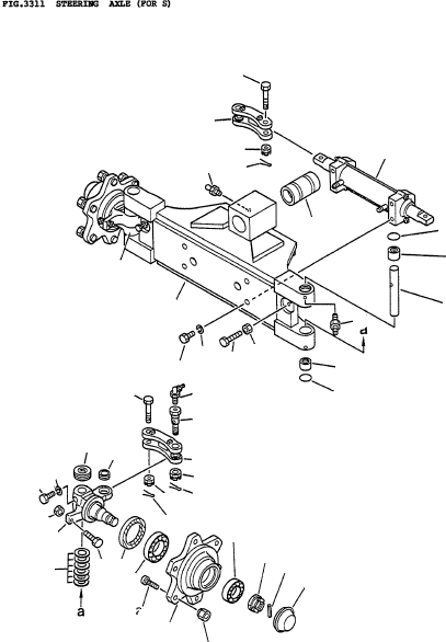 AXLE 3EA-25-A2110 KOMATSU