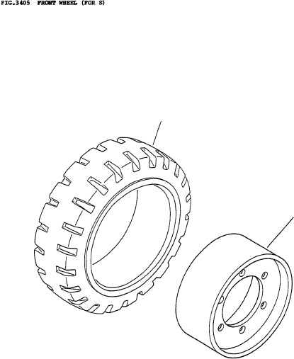 CUSHION TIRE ASSY 37B-1HB-A020 KOMATSU