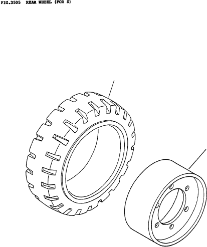 CUSHION TIRE ASSY 37B-1HC-A010 KOMATSU