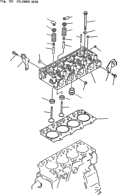 CYLINDER HEAD ASSY, VALVELESS 6202-12-1400 KOMATSU