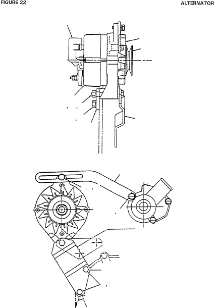 BRACKET, ALTERNATOR MOUNTING, REAR HE40-0010205 KOMATSU