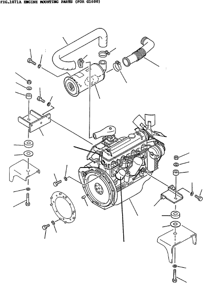 ENGINE ASSY 3EB-01-A2910 KOMATSU