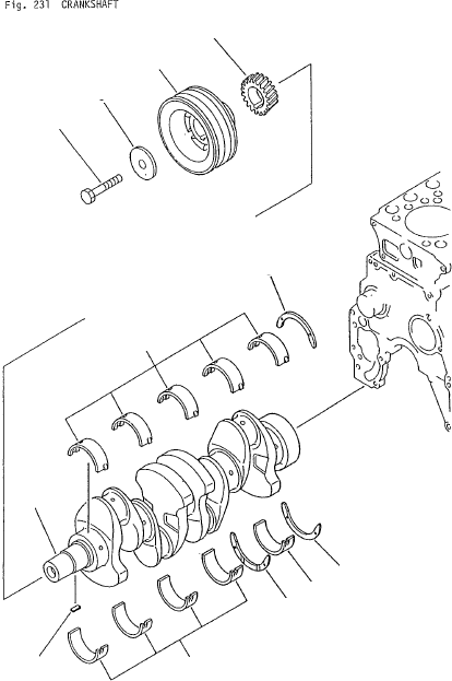 PULLEY, CRANK (DRY CLUTCH, TORQFLOW) 6202-33-1461 KOMATSU
