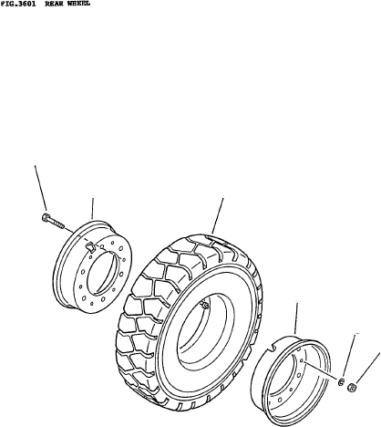 TIRE (6.00-9-10PR) (2.0T~2.5T) 37A-1HA-A310 KOMATSU