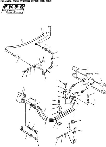 HOSE (S, H20, 4D95S.W) 37B-1FD-A210 KOMATSU