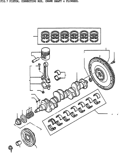 PISTON SET-WITH PIN (STD) 12010-C8010 KOMATSU