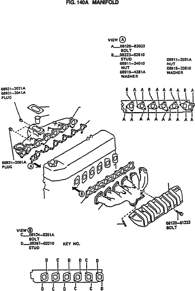 INSULATOR, CARBURETOR 16174-C8000 KOMATSU