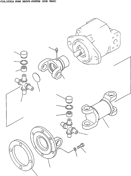 YOKE, FLANGE 3EC-01-22840 KOMATSU