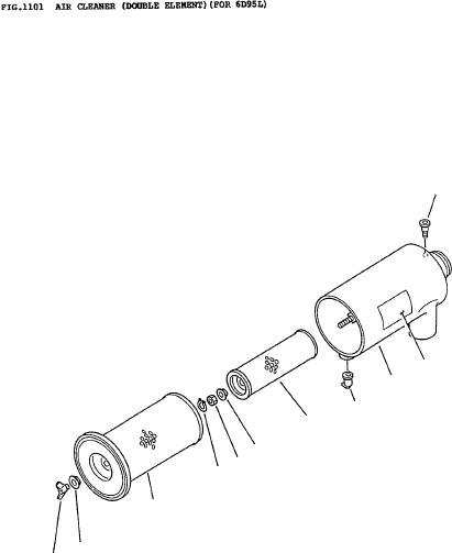 Фильтрующий элемент наружный 600-181-9470L KOMATSU