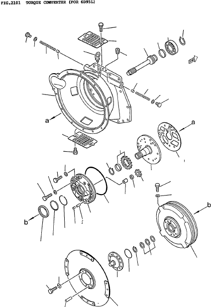 TORQUE CONVERTER ASSY 3EC-13-22100 KOMATSU