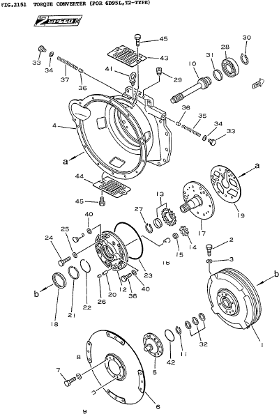 TORQUE CONVERTER ASSY 3EC-13-26100 KOMATSU