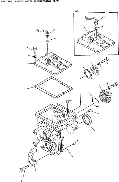 TRANSMISSION CASE ASSY 3EC-14-21100 KOMATSU
