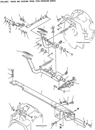 PEDAL, INCHING 3EC-36-23110 KOMATSU
