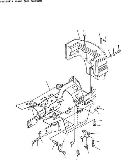 FRAME (GAS) 3EC-41-A286A KOMATSU