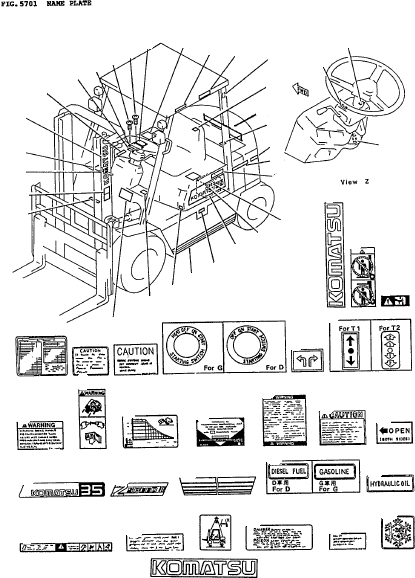 DECAL, COUNTERWEIGHT (RED) 3EA-96-A2210 KOMATSU