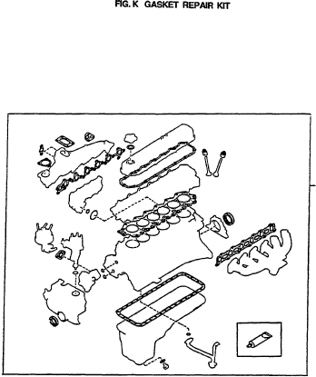 GASKET KIT-ENGINE REPAIR 10101-52H25 KOMATSU