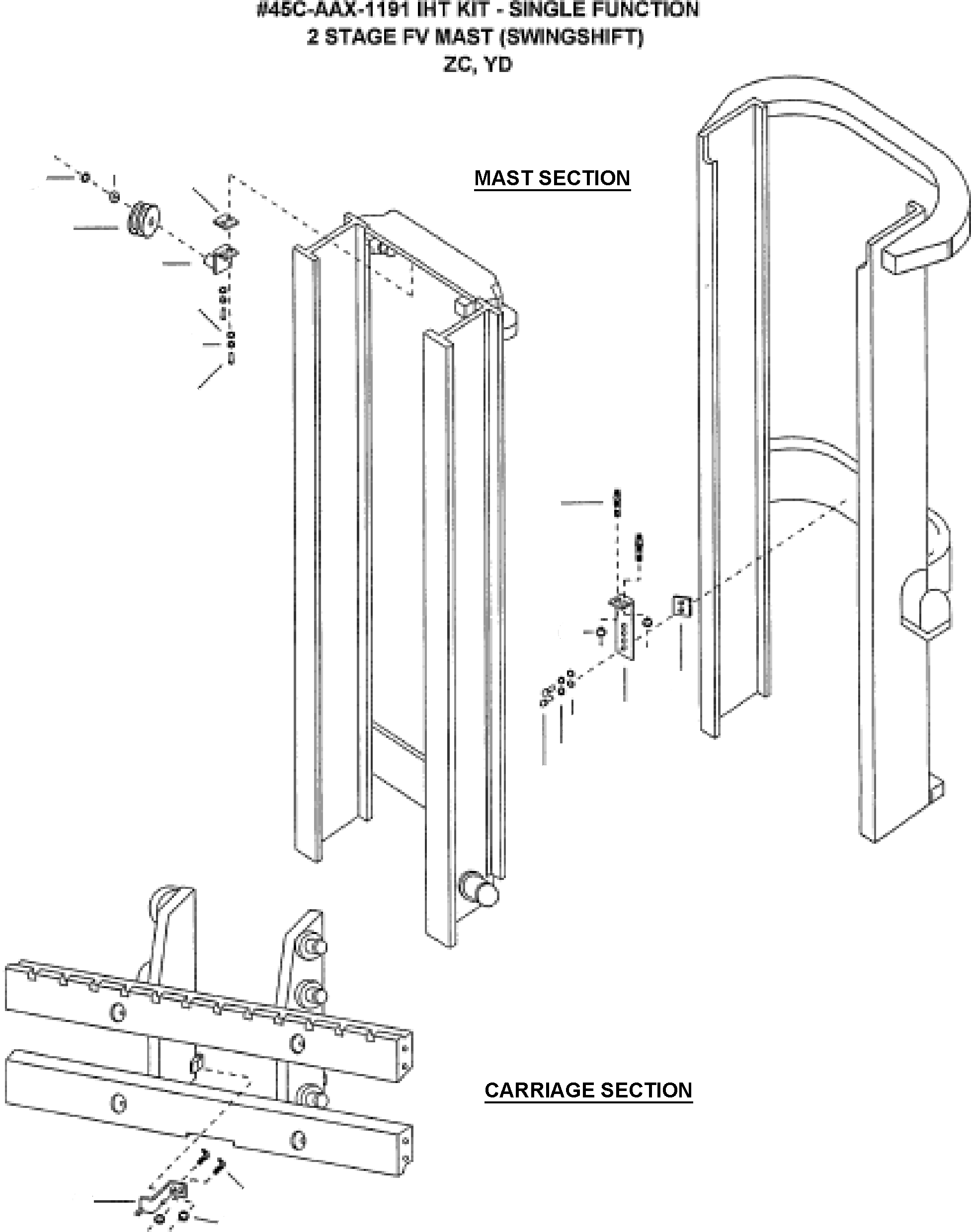CARRIAGE BRACKET CJ303020530 KOMATSU