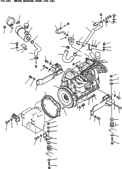 BRACKET (R.H.) 3ED-01-41510 KOMATSU