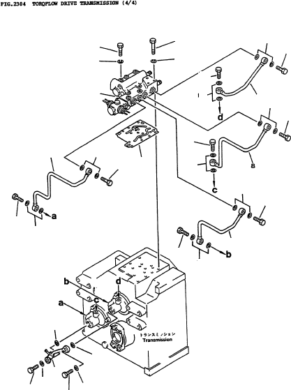 TRANSMISSION CONTROL VALVE ASSY 3ED-15-41501 KOMATSU