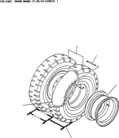 TIRE (7.50-16-12PR(I)) 370-30-16110 KOMATSU