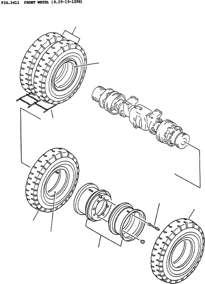 TIRE ASSY 307-30-11200 KOMATSU