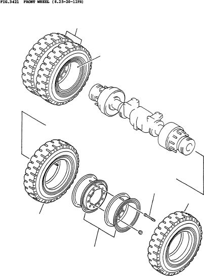 TIRE (8.25-20-12PR) 364-30-11110 KOMATSU